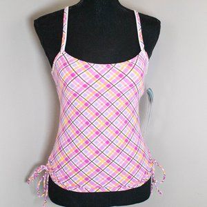 TYR Contemporary Fitness Phoenix Plaid Tankini Top